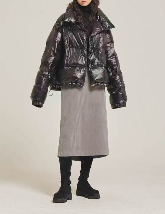 Sanna NY Glossy Down Puffer Black 