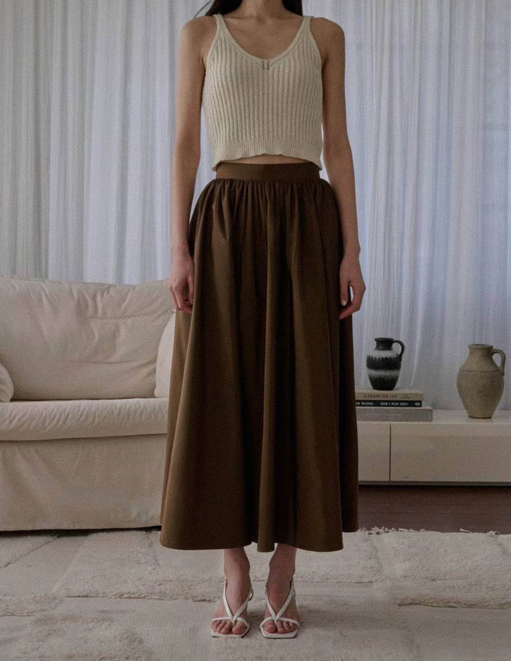 ADJANI SKIRT DARK BRONZE – SANNA New York