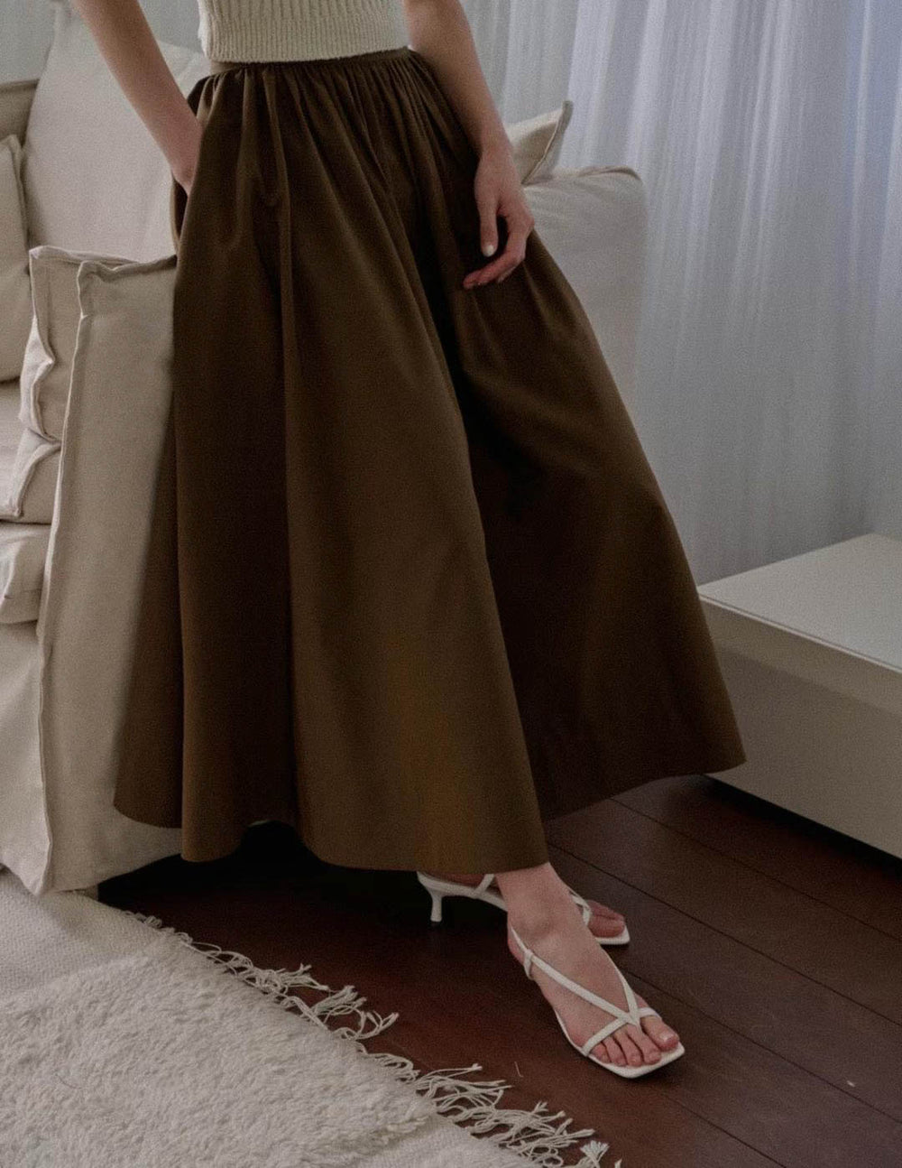 ADJANI SKIRT DARK BRONZE – SANNA New York