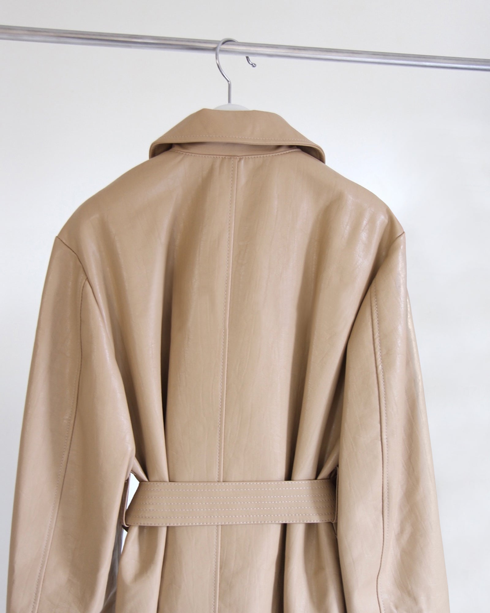 Vegan Leather Trench – SANNA New York Vegan Leather Trench – SANNA New York