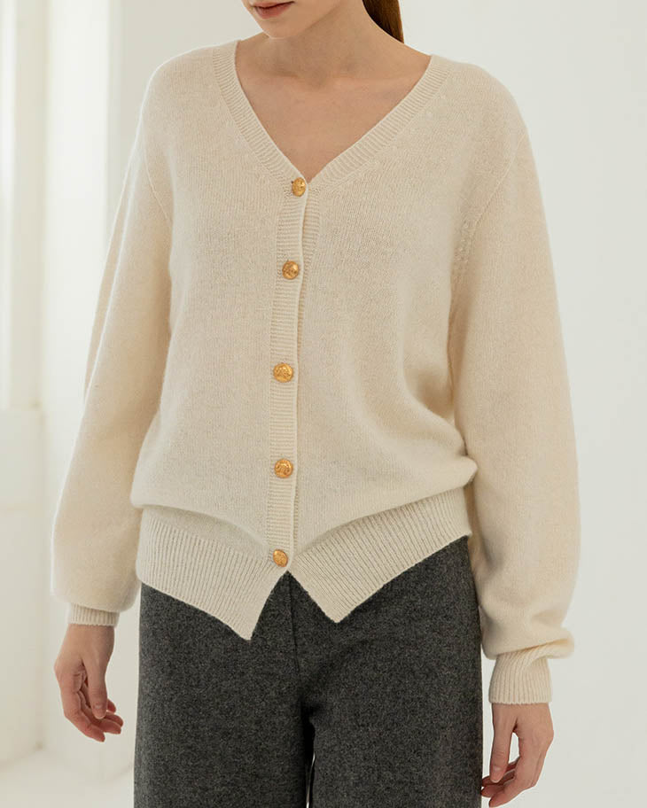 ILIA ALPACA CARDIGAN IVORY