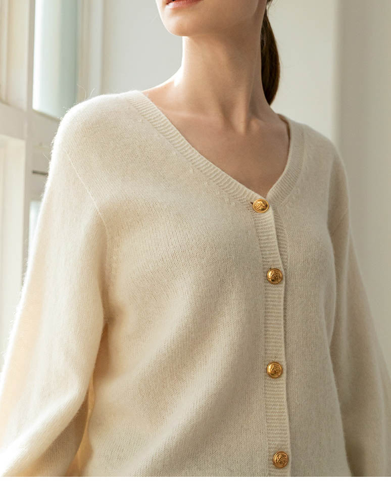 ILIA ALPACA CARDIGAN IVORY