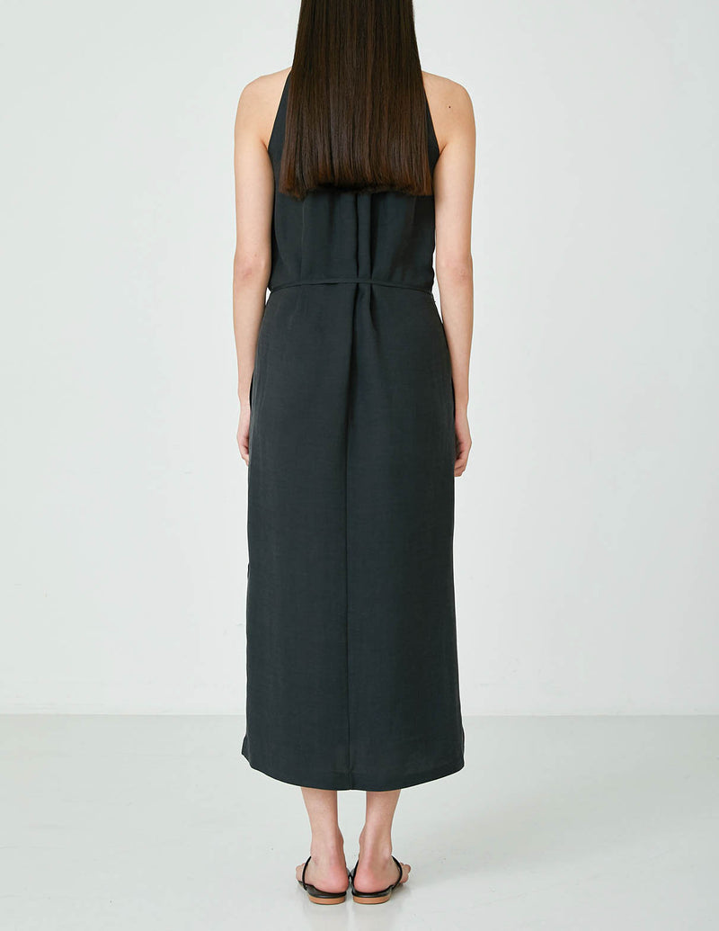 Luce Halter Dress Black